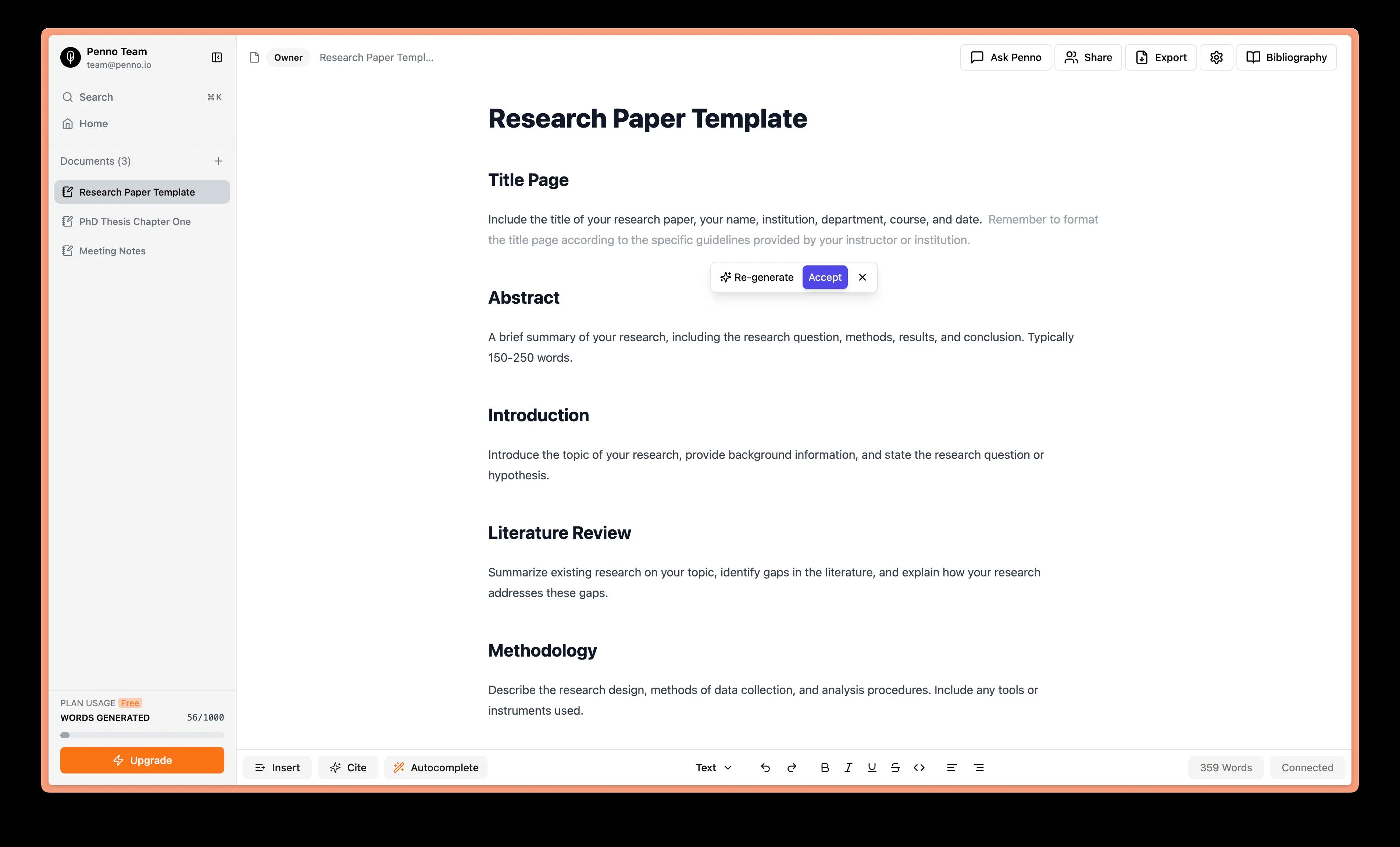 Introducing Penno: Your Ultimate Writing, Editing, and Citation Tool